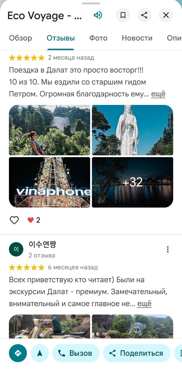 Отзыв туриста об Эко Вояж