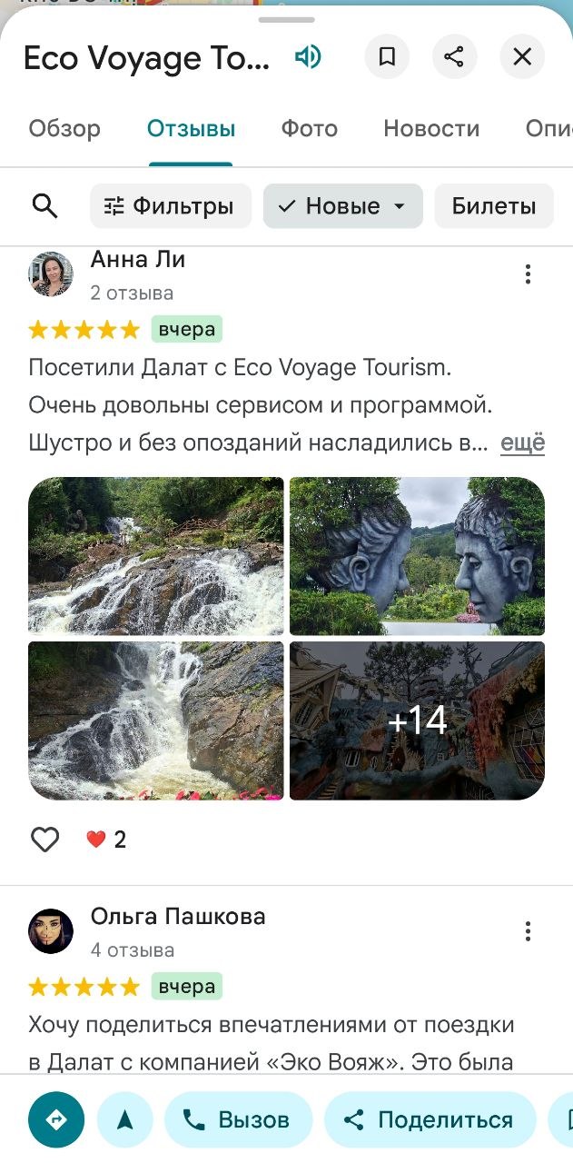 Отзыв туриста об Эко Вояж